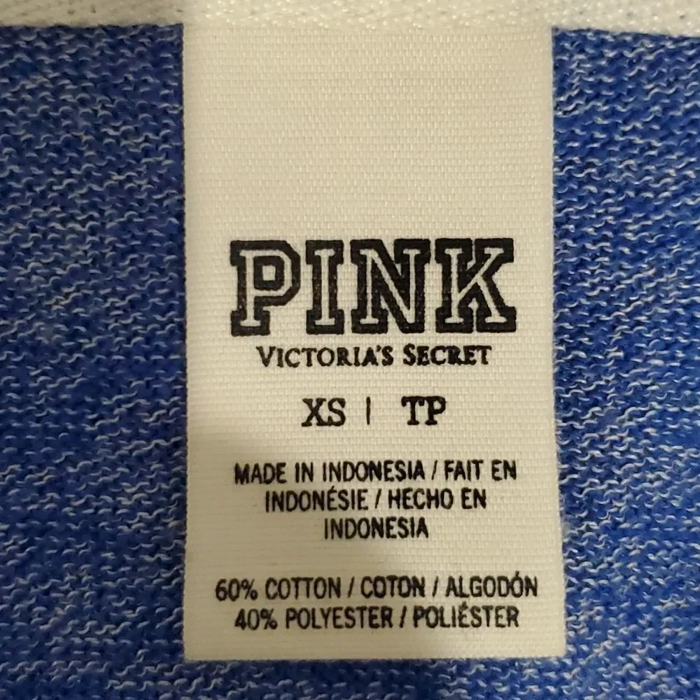 Pink Victoria's Secret blue xs long sleeve hoodie - Picture 5 of 5